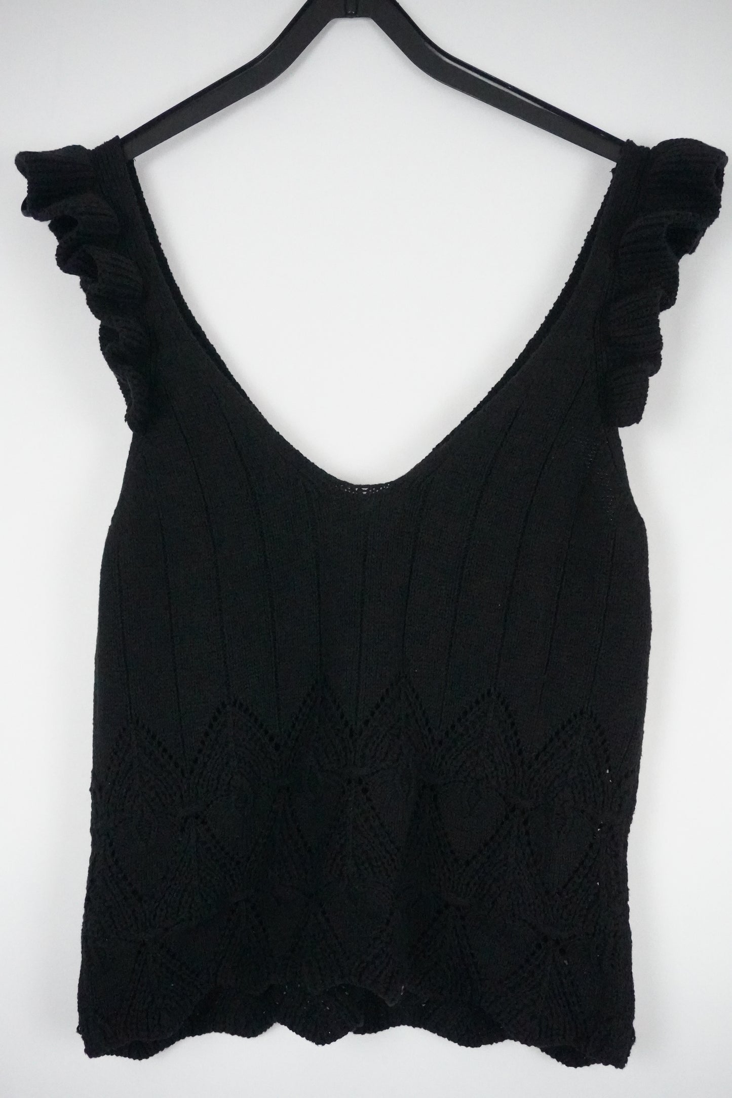 tank top gestrickt schwarz