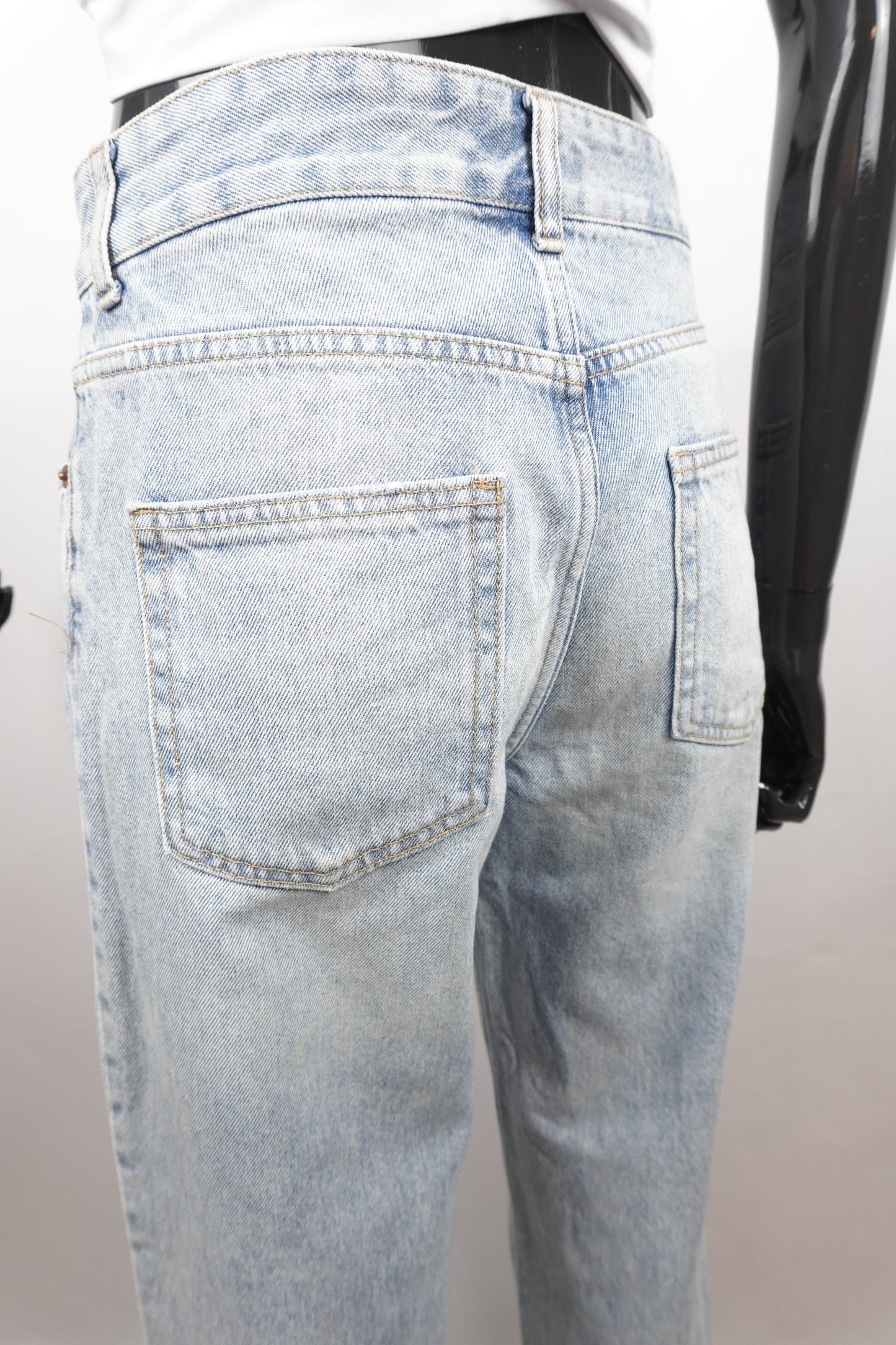 waisted straight Jeans
