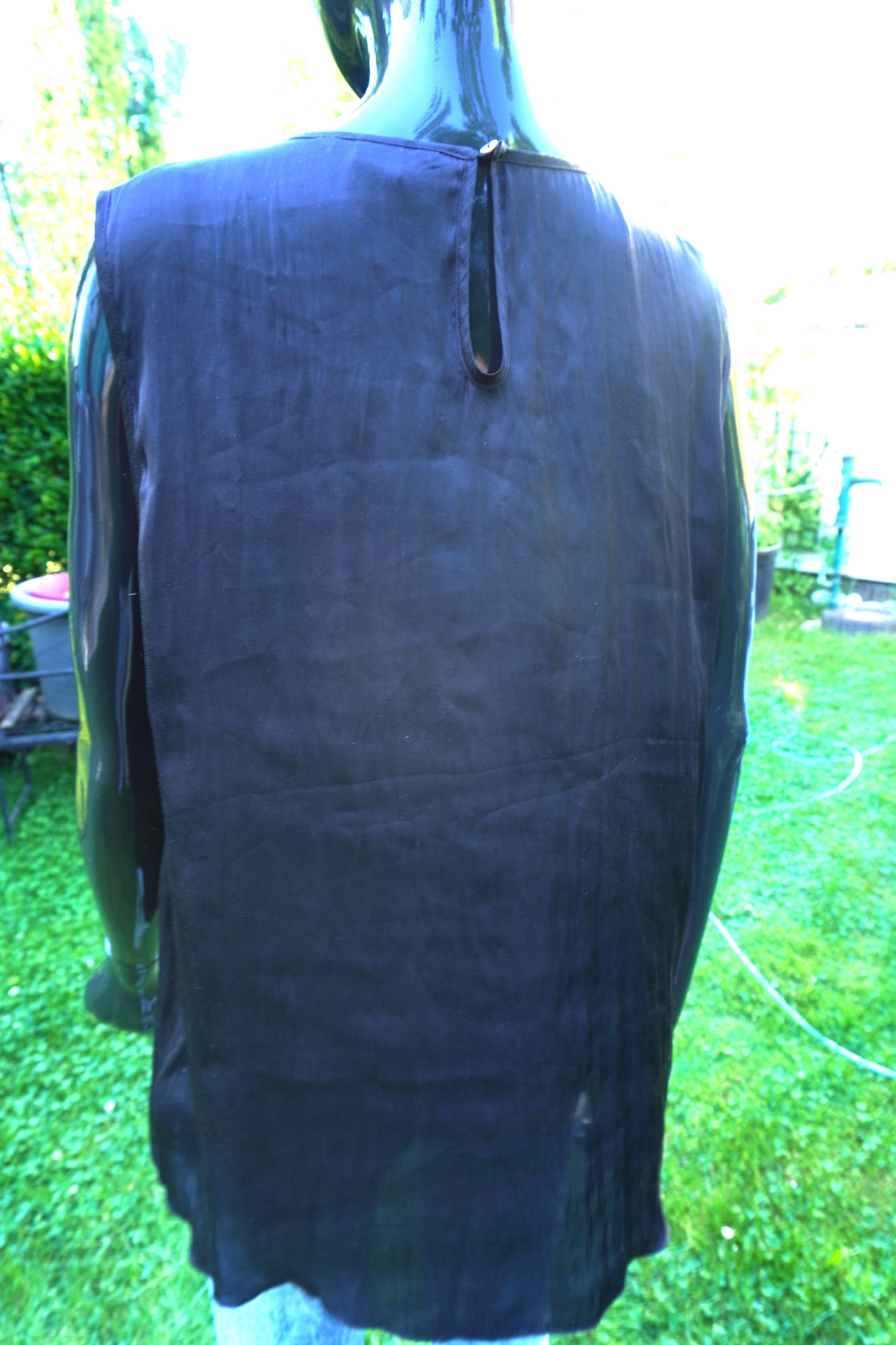 leichte Sommerbluse dunkelgrau