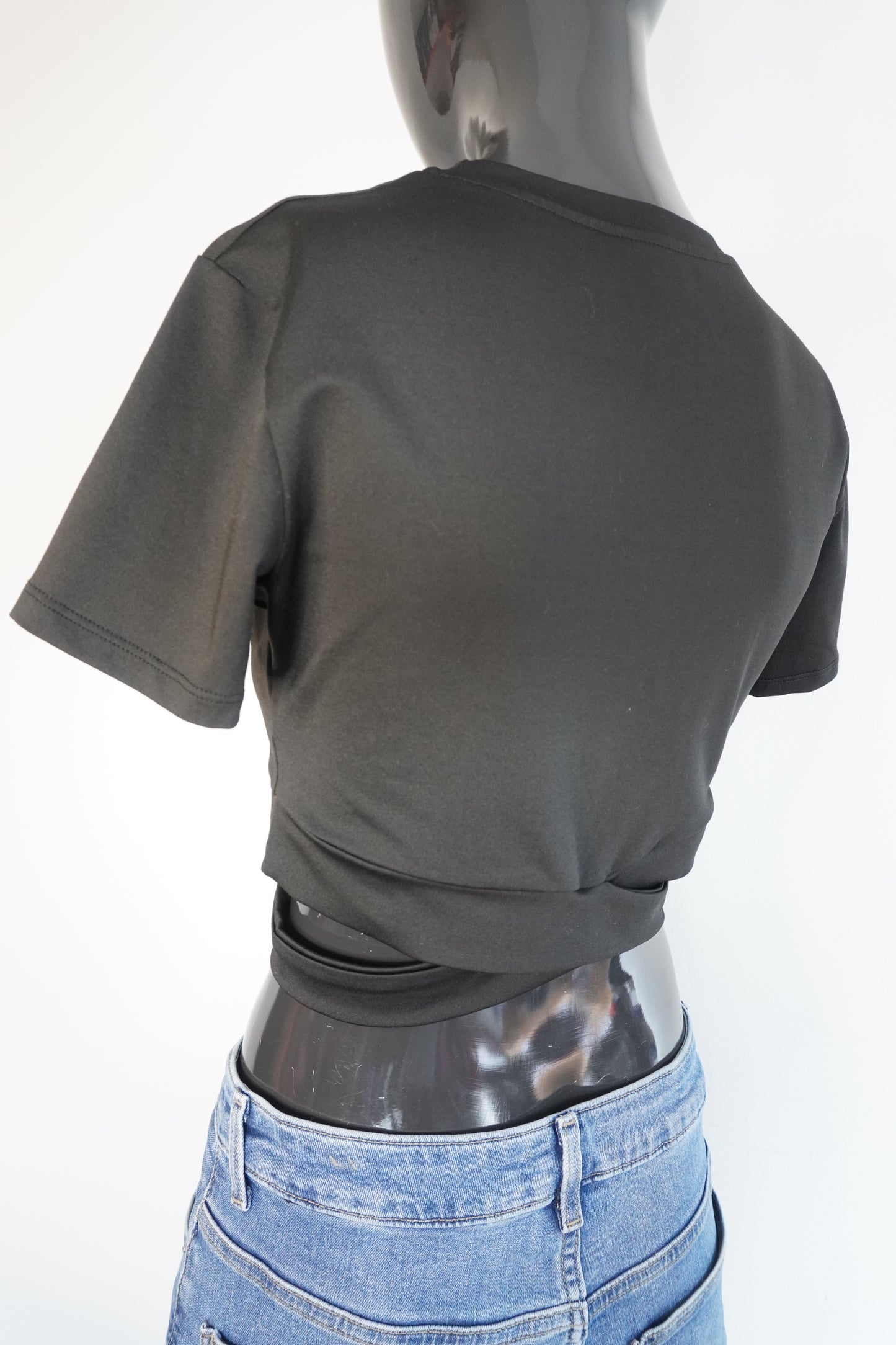 crop top schwarz