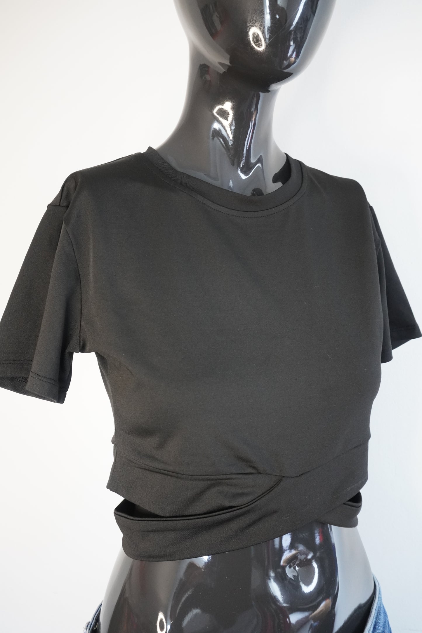 crop top schwarz