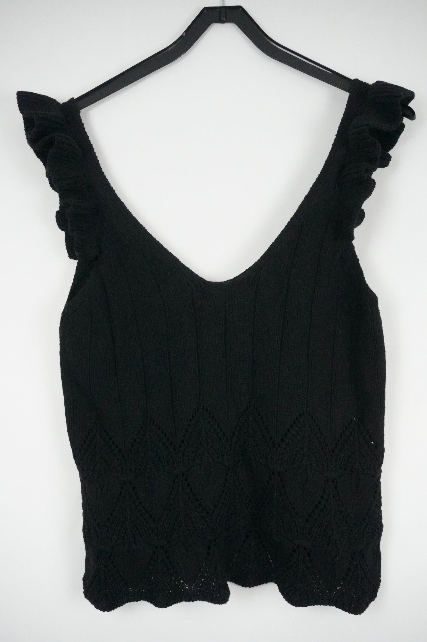 tank top gestrickt schwarz