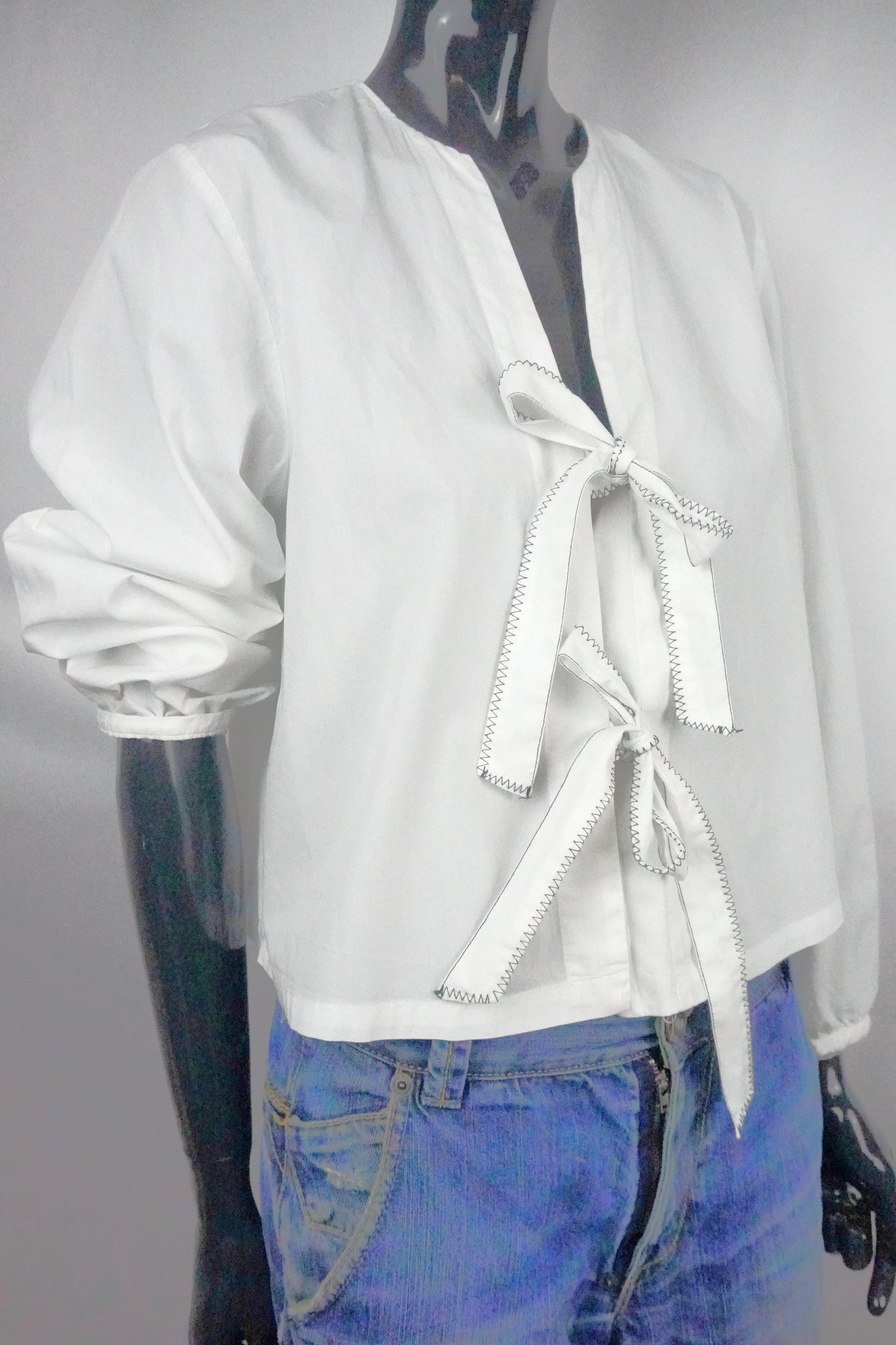 Zara Blusenjacke weiß