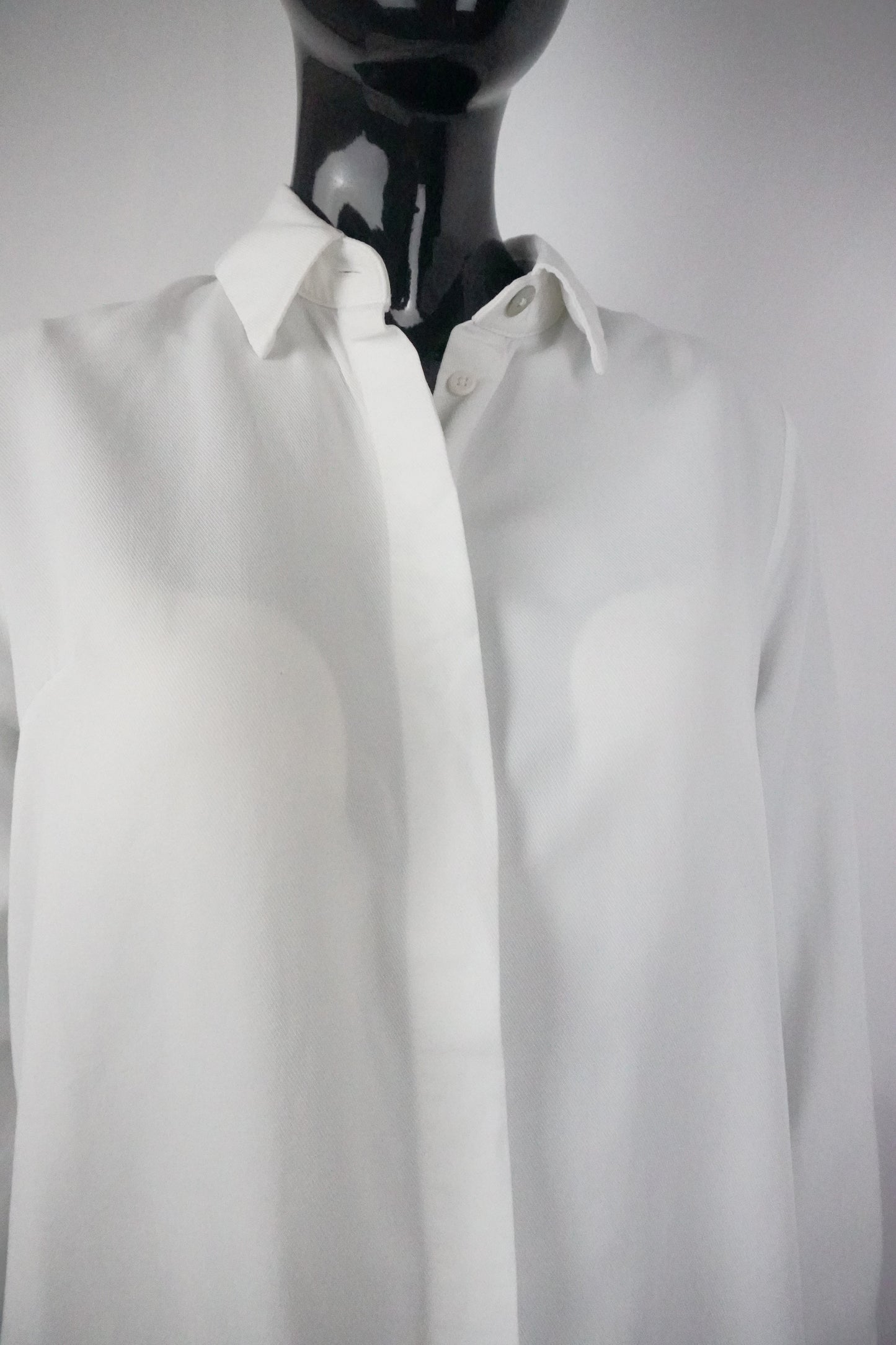 weiße long Bluse