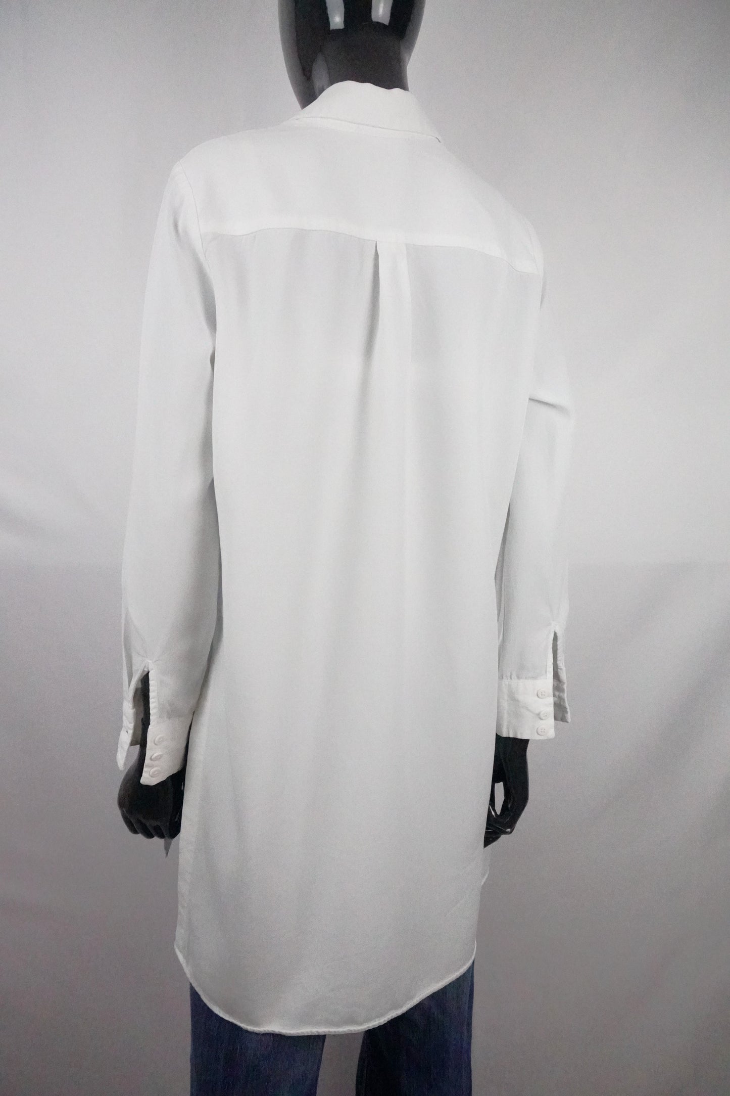 weiße long Bluse