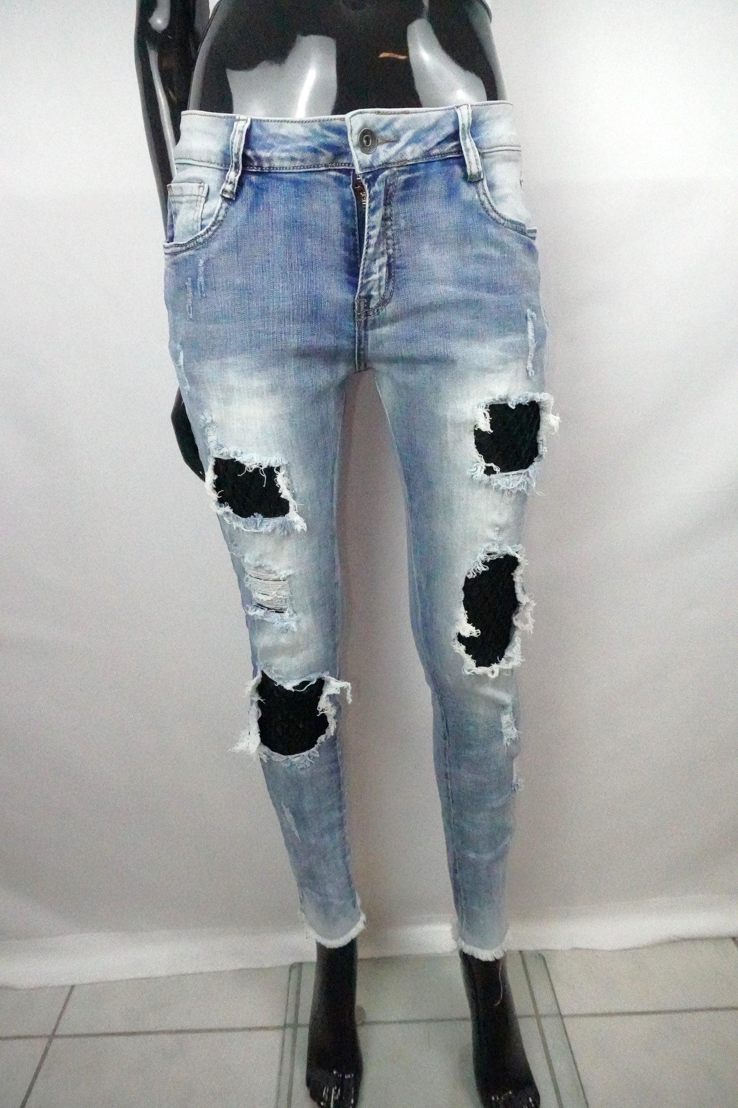 skinny Jeans & Netz