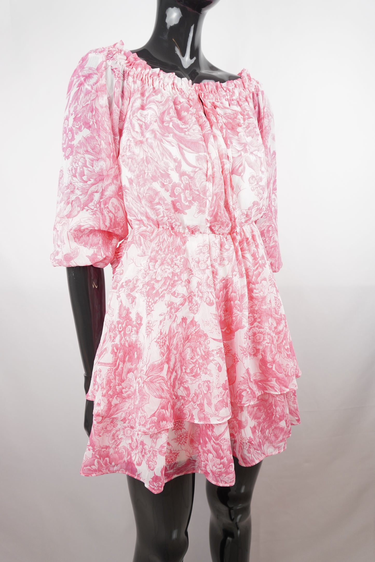 Jumpsuit pink/weiß