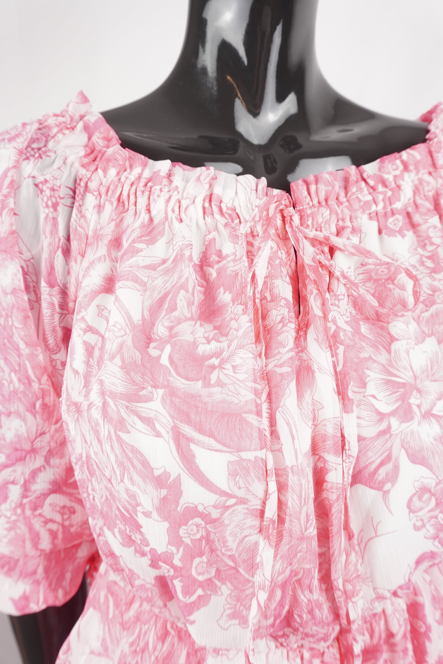 Jumpsuit pink/weiß