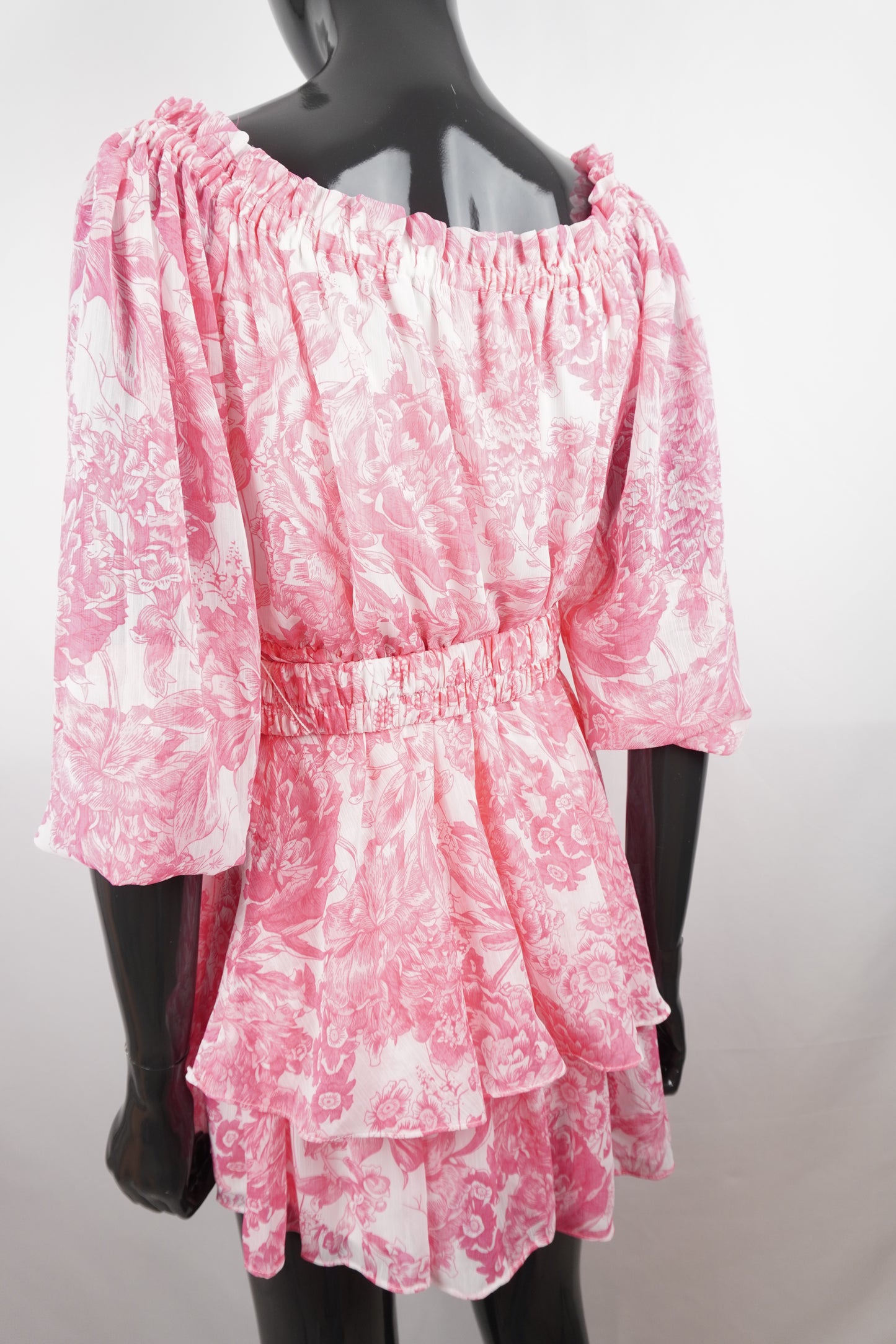 Jumpsuit pink/weiß