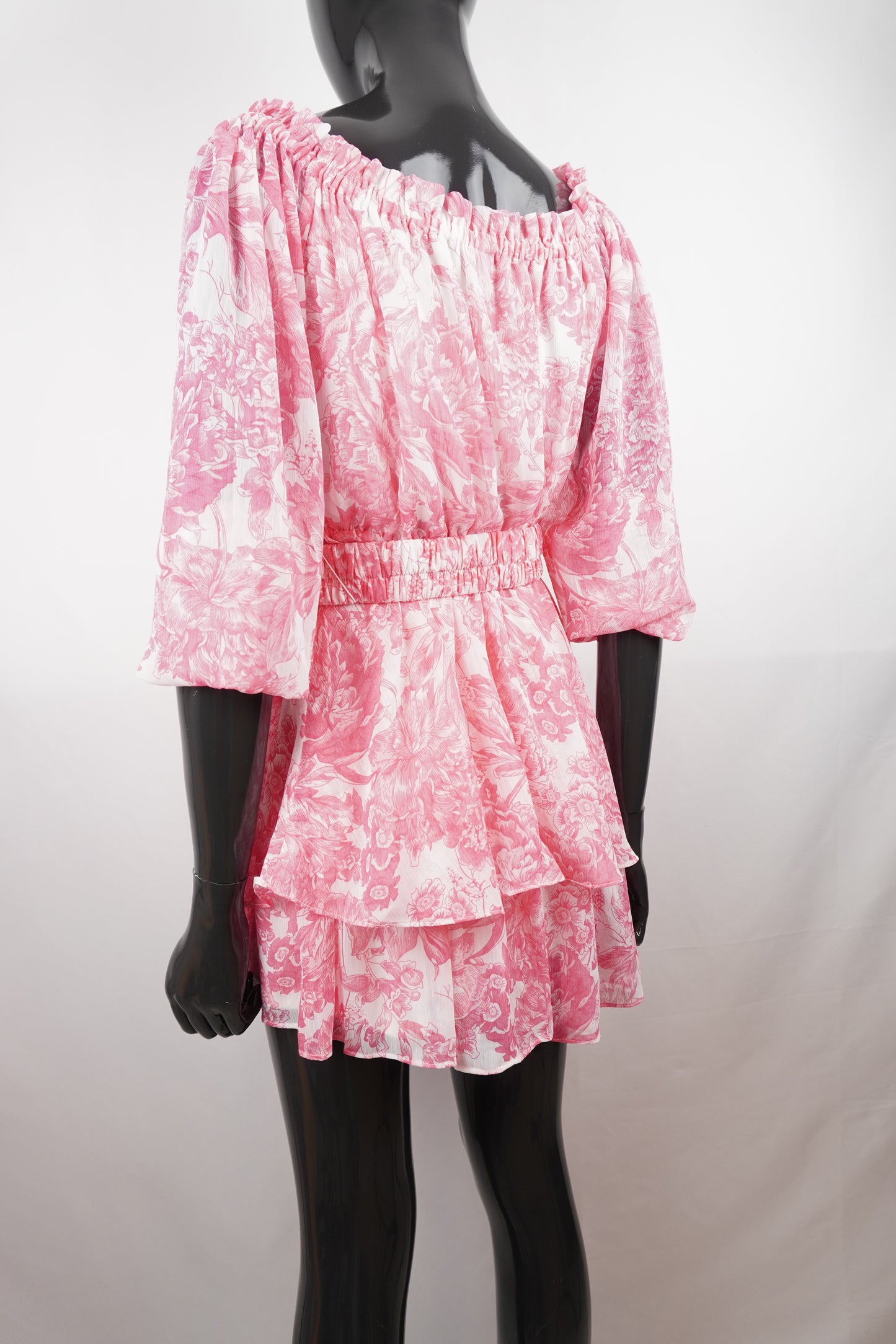 Jumpsuit pink/weiß