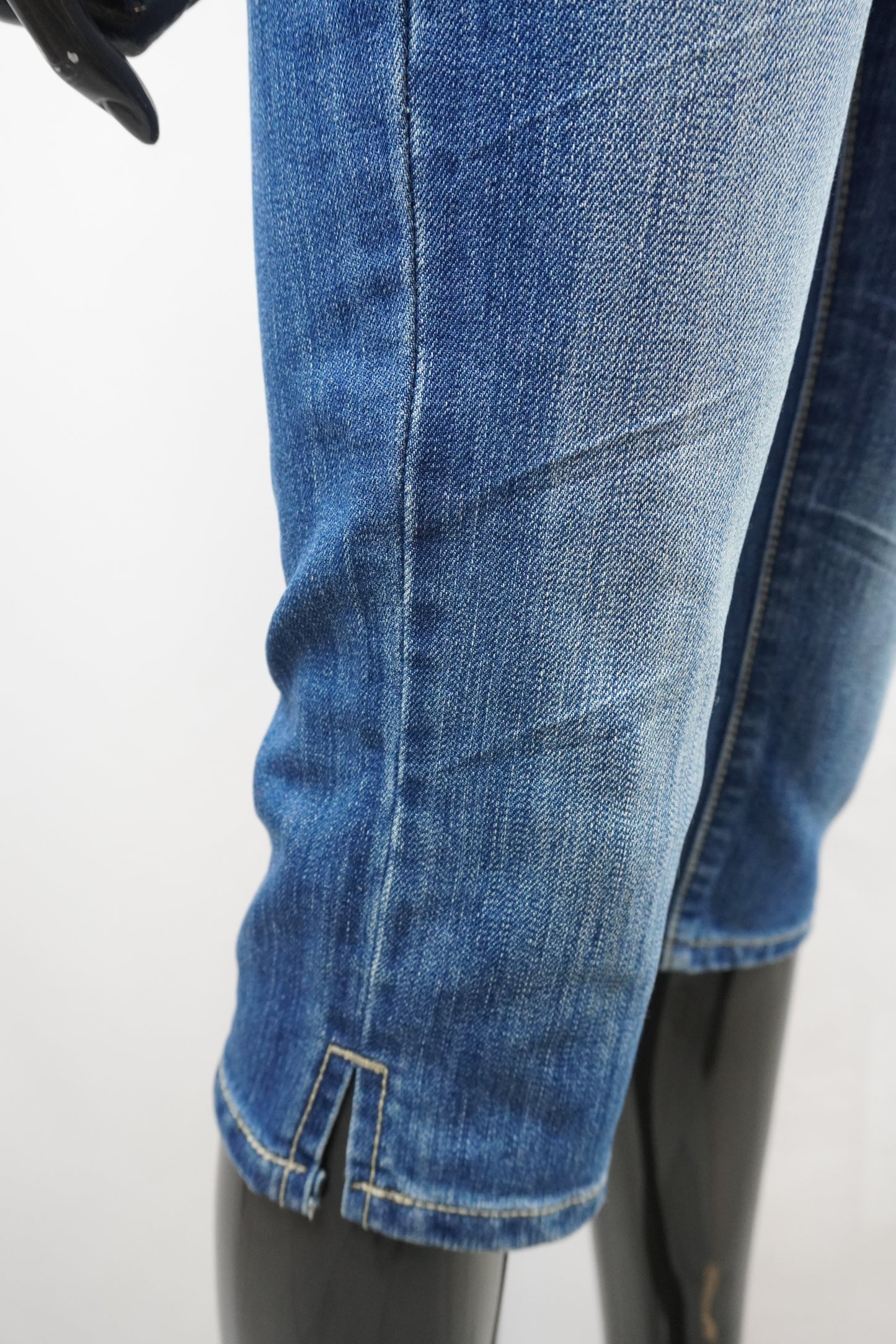 Jeans short blau verwaschen
