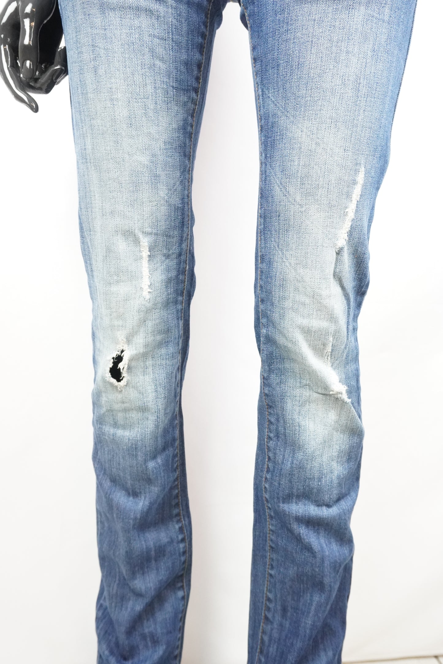 skinny jeans blau verwaschen