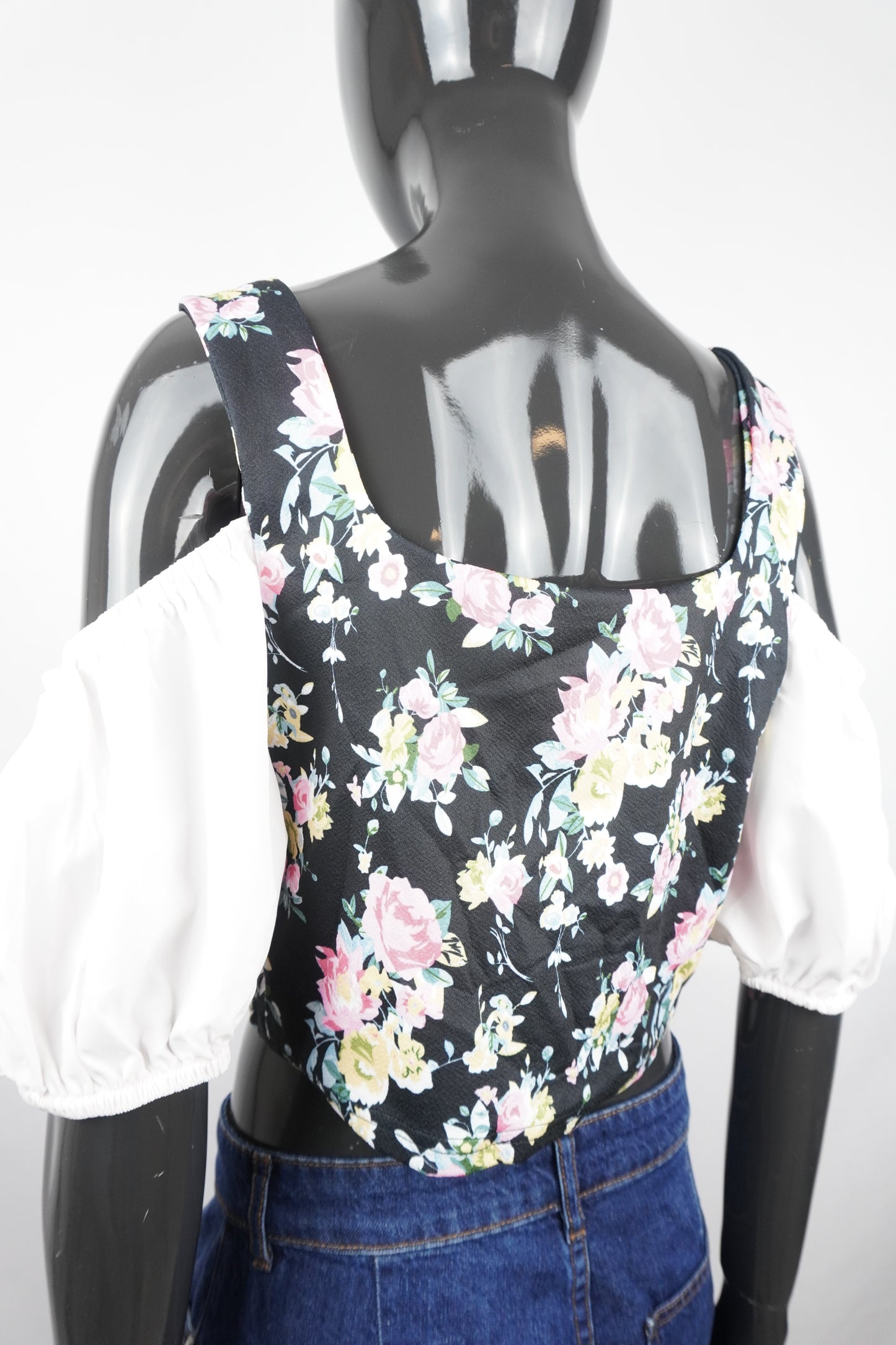 Bluse Trachten-Look