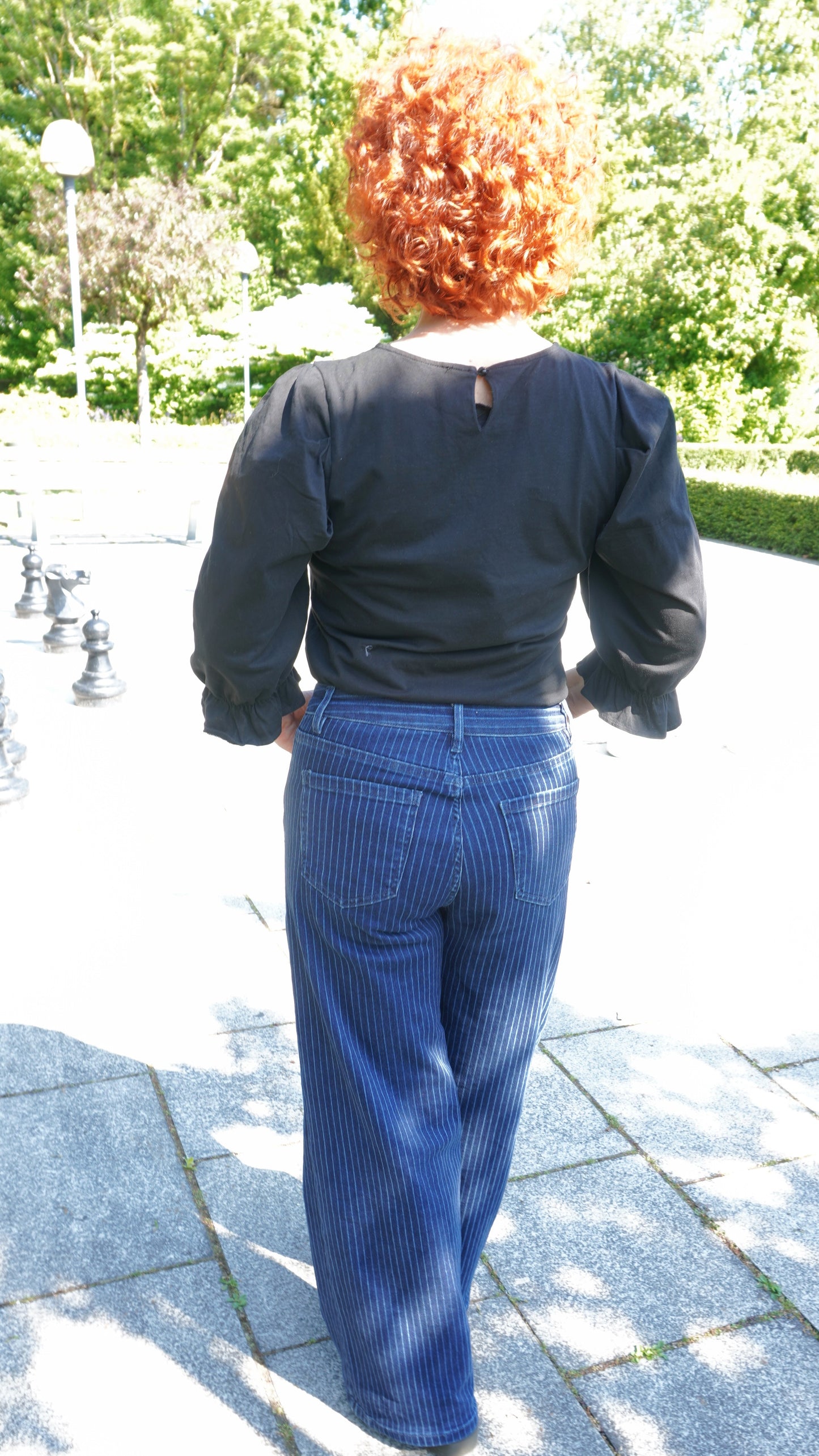 TMRW Jeans mit dezenten Streifen