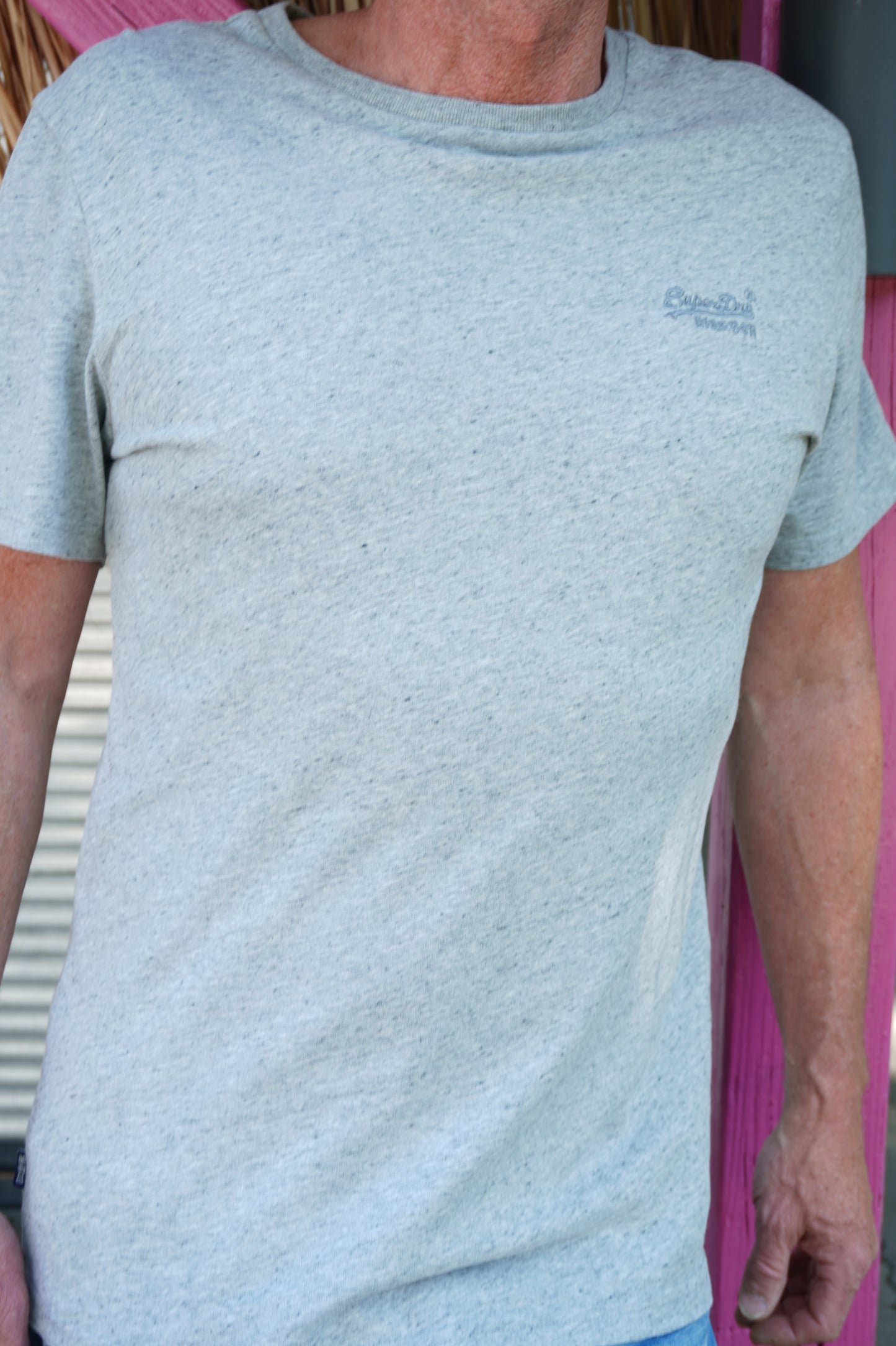 hellgraues Superdry Shirt