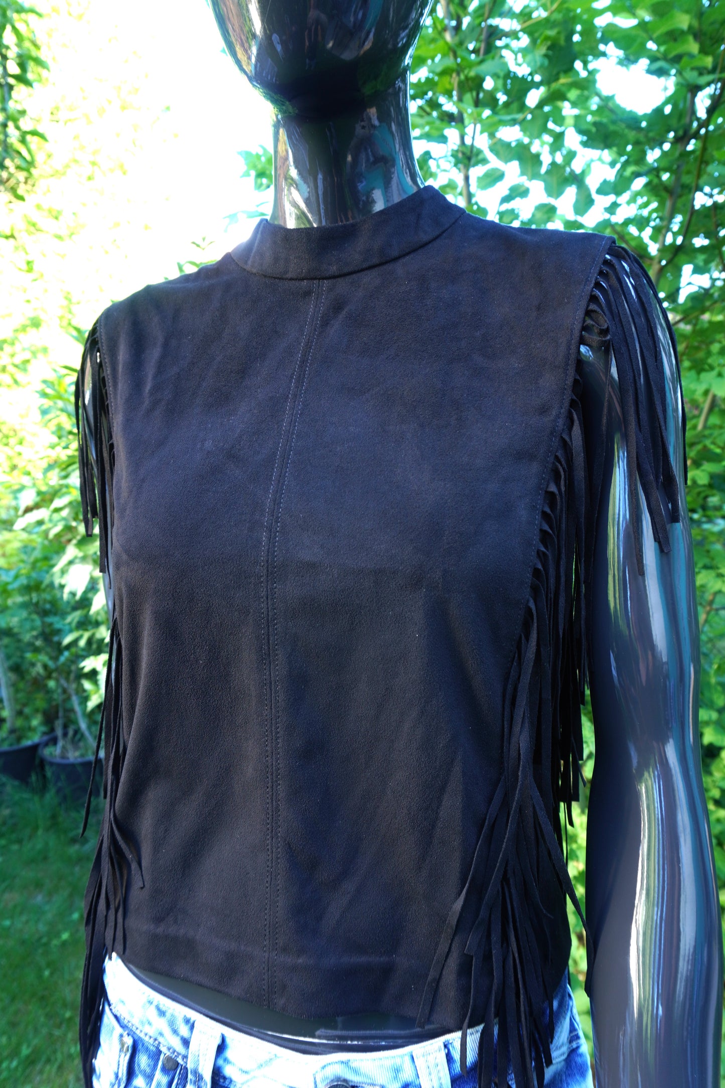 schwarzes Party-Oberteil von Zara