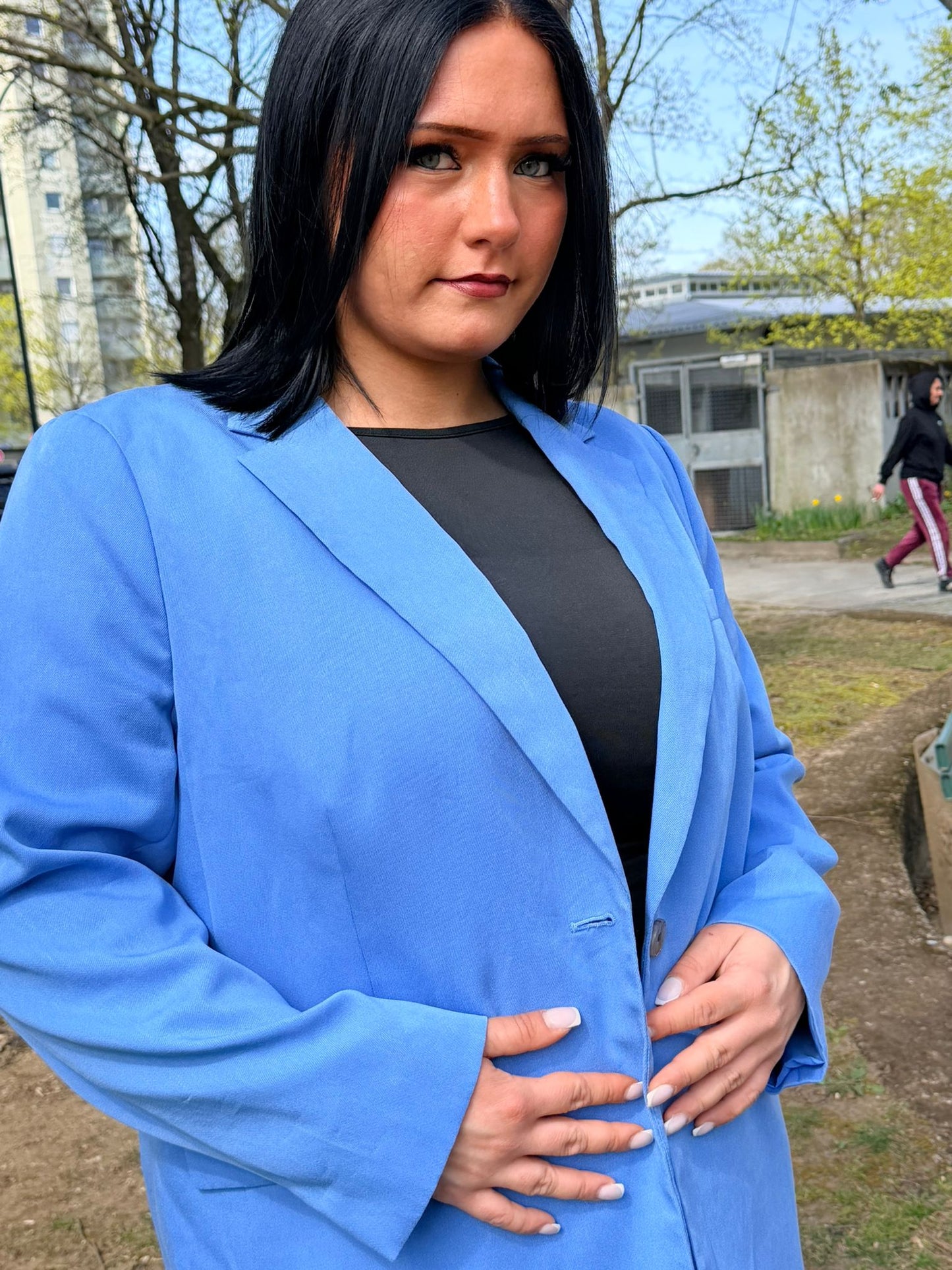 hellblauer Blazer