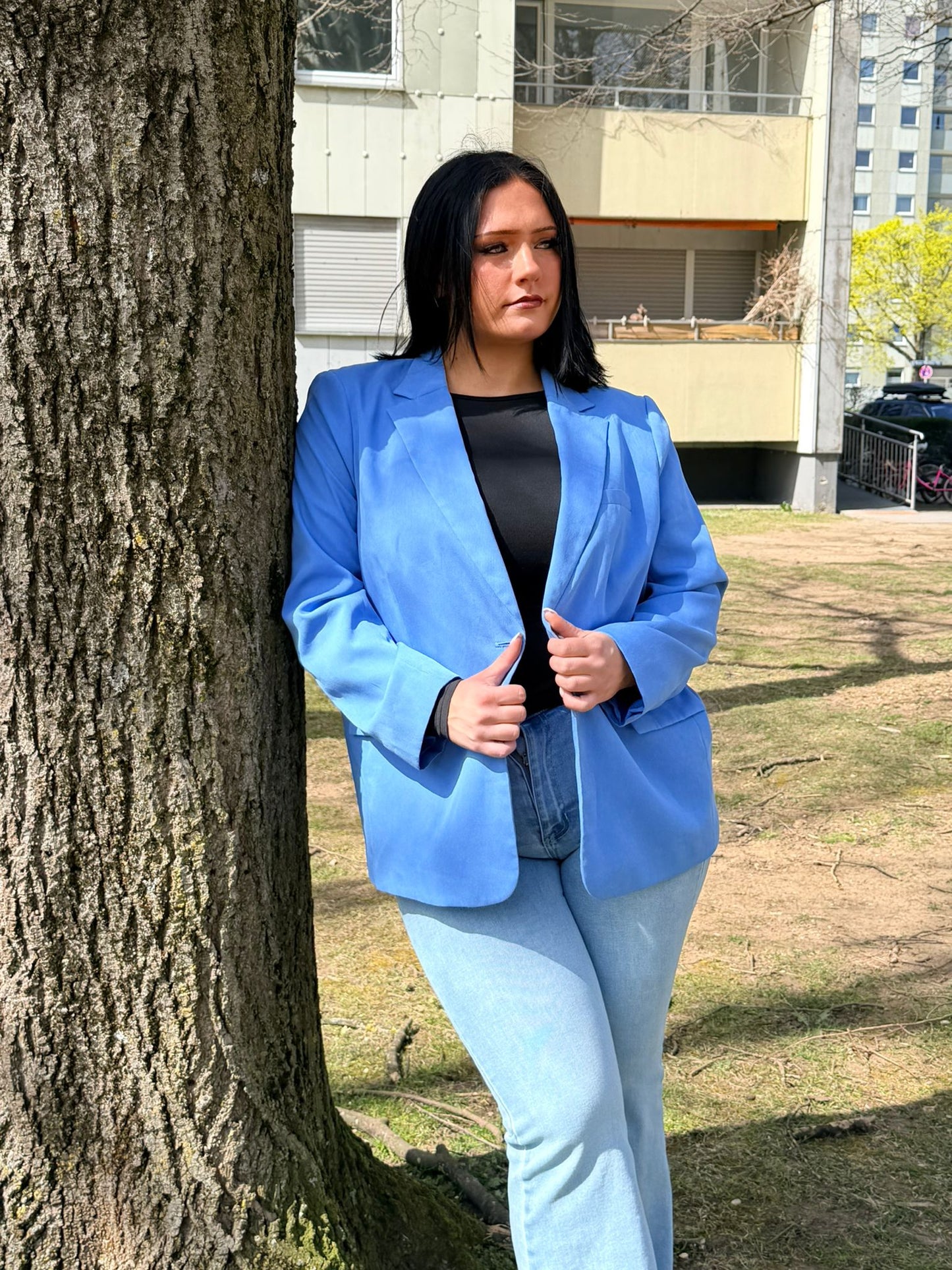 hellblauer Blazer